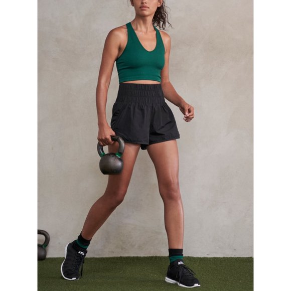 FP MOVEMENT Free Throw Crop Tank / Emerald - Picture 3 of 5